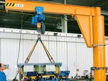 20 Ton Jib Crane untuk penggunaan gudang dan luar