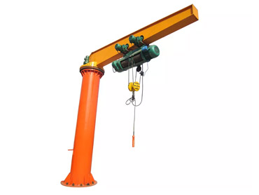 10 ton kolom dipasang lantai jib crane dengan hoist